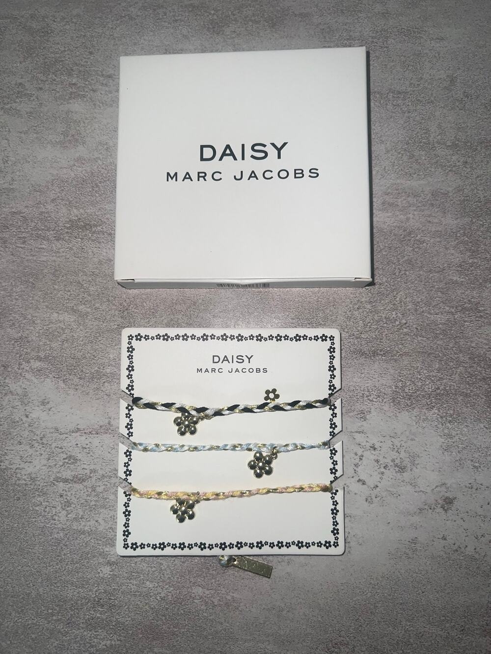 Marc Jacobs Daisy Set of 3 Friendship Bracelets New in Box